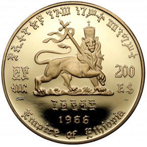 Äthiopien, $200 1966, Haile Selassie - 75. Geburtstag (GOLD 80 Gramm)