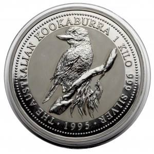 Australia, 20 dollars 1995 - Kookaburra - 1 kilo Ag