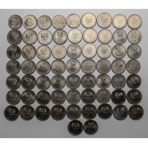Monety okolicznościowe PRL, zestaw (65szt)