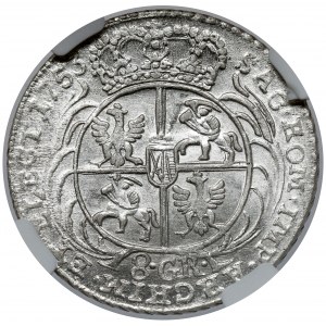 August III Sas, Dwuzłotówka Lipsk 1753 - 8 GR