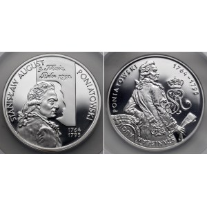 10 złotych 2005 Poniatowski - popiersie i półpostać (2szt)