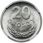 20 groszy 1957 - wąska data