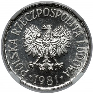 1 złoty 1981 - PROOF LIKE