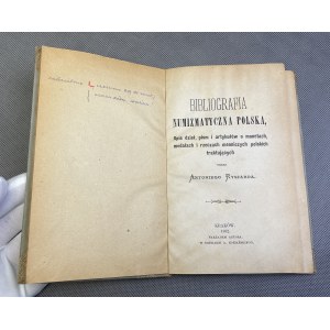 Bibliografia numizmatyczna polska Antoniego Ryszarda, Kraków 1882