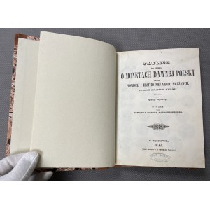 ZAGÓRSKI, Tabellen für das Werk O Monetach Dawnej Polski [1845].