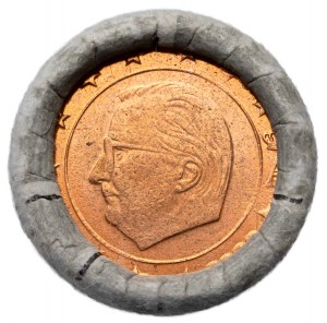 Belgia, 2 euro centy, rolka bankowa