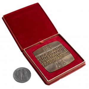 Plakieta - Socjalistyczna Praworządności i kopia w cynku medalu L'Heroique Pologne (2szt)