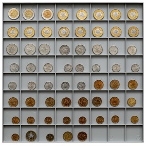 Pack of 1 penny - 5 gold 1990-1995, set (61pcs)