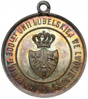 Medal, Pamiątka Pogrzebu Kazimierza Wielkiego / 300-lecie Unii Lubelskiej 1869
