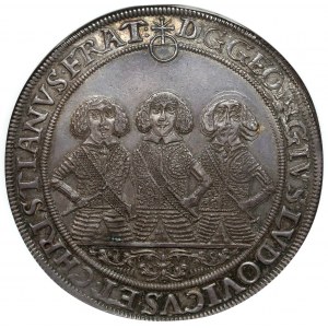 Silesia-Liegnitz-Brieg, Georg III, Ludwig IV, and Christian, Thaler 1657, Brieg