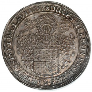 Silesia-Liegnitz-Brieg, Georg III, Ludwig IV, and Christian, Thaler 1657, Brieg