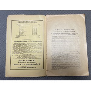 Katalog ofertowy - POLONICA, Joseph Jolowicz 1933