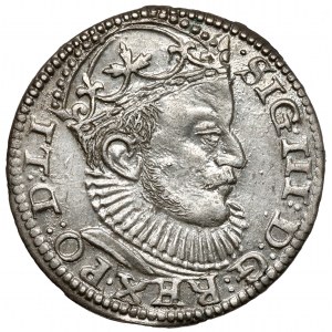 Zygmunt III Waza, Trojak Ryga 1589 - piękny