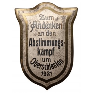 Odznaka upamiętniająca Plebiscyt na Górnym Śląsku 1921 (niemiecka)