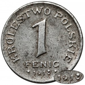 Królestwo Polskie, 1 fenig 1918 - jak 1917