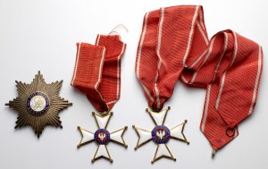 PRL, Order Odrodzenia Polski - Klasa II i IV - Krzyż Komandorski z Gwiazdą i Krzyż Oficerski (3szt)
