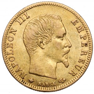 Francja, Napoleon III, 5 franków 1859-BB, Strasburg