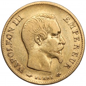 Francja, Napoleon III, 10 franków 1858-A, Paryż