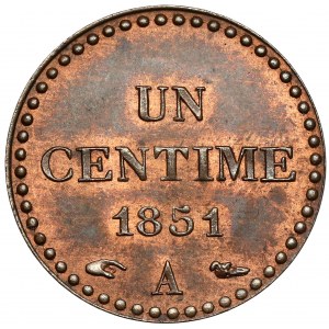 Francja, Centime 1851-A