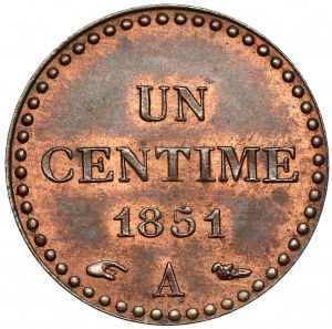 France, Centime 1851-A
