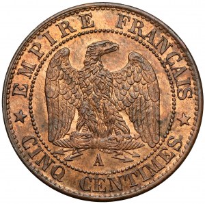 France, Napoleon III, 5 centimes 1863-A