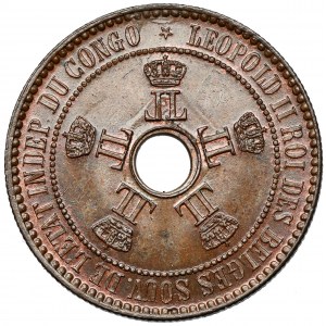 Kongo, Leopold II, 5 centimes 1887