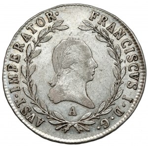 Austria, Francis I, 20 kreuzer 1820-A, Vienna