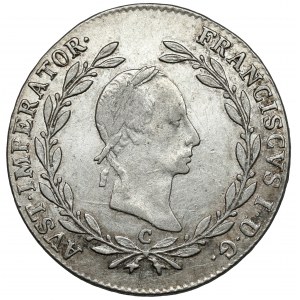 Austria, Franz I, 20 krezuer 1830-C, Prague