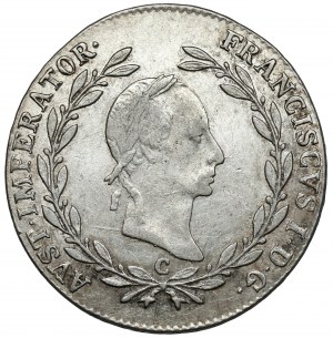 Austria, Franciszek I, 20 krajcarów 1830-C, Praga