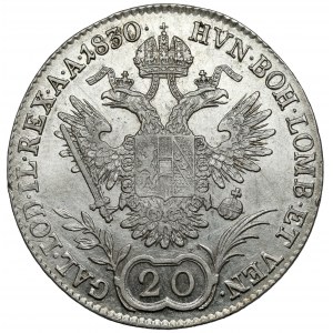 Austria, Franz I, 20 krezuer 1830-C, Prague