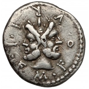 Roman Republic, M. Furius L.f. Philus. (119 BC) AR Denarius