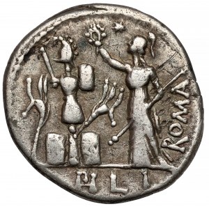 Republika, M. Furius L.f. Philus. (119 p.n.e.) Denar