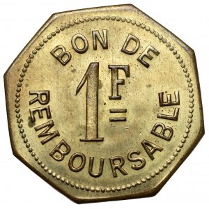 Comores, Société anonyme de la Grande Comore, essai de 1 franc no date (1915)