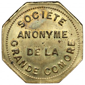 Comores, Société anonyme de la Grande Comore, essai de 1 franc no date (1915)