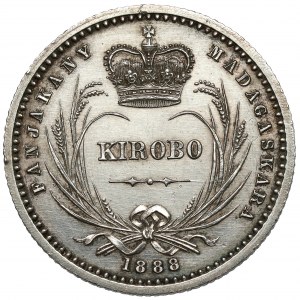 Madagascar, Ranavalomanjaka III, Kirobo 1888 - rare!