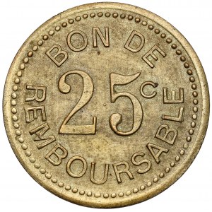 Comores, Société anonyme de la Grande Comore, essai de 25 centimes no date (1915)