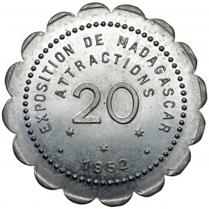 Madagascar, Exposition de Madagascar, 20 centimes 1952