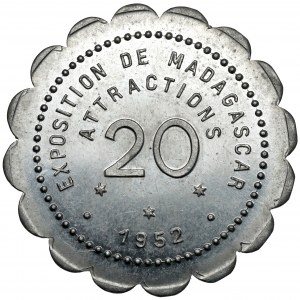 Madagaskar, Exposition de Madagascar, 20 centimes 1952