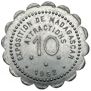 Madagascar, Exposition de Madagascar, 10 centimes 1952