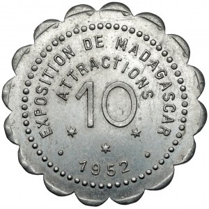 Madagascar, Exposition de Madagascar, 10 centimes 1952