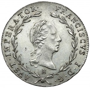 Austria, Franciszek I, 5 kreuzer 1818-B, Kremnitz