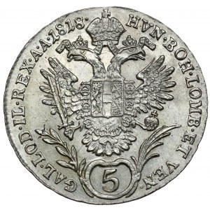 Austria, Franciszek I, 5 kreuzer 1818-B, Kremnitz