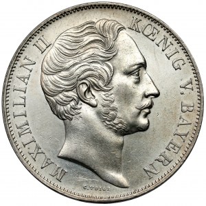 Bayern, Maximilian II, 2 Gulden (Mariengulden) 1855 - Patrona Bavariae
