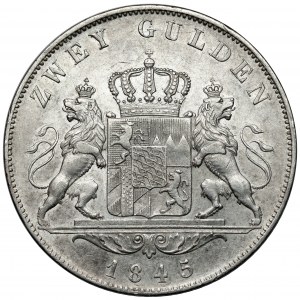 Bayern, Ludwig I, 2 Gulden 1845