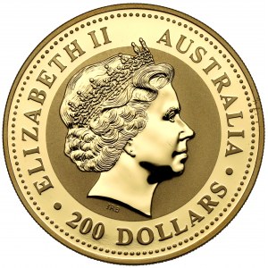 Australia, 200 dollars 2007 - Year of the Pig - 2 oz. GOLD