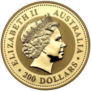 Australia, 200 dolarów 2007 - Rok Świni - 2 oz. ZŁOTO