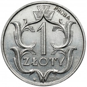 Próba ALUMINIUM 1 złoty 1929 (1953) - nakład 10 sztuk