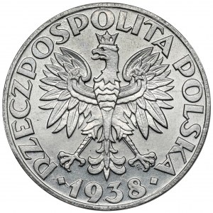 Próba ALUMINIUM 10 złotych 1938 (1953) KLAMRY - nakład 10 sztuk