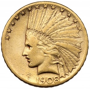 USA, 10 dollars 1908 Indian head