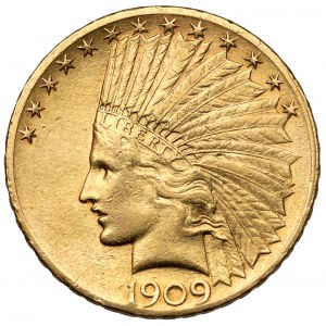 USA, $10 1909 Indianerkopf